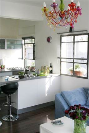 מטבחון, דירת סטודיו, תל אביב - ענת גפני- עיצוב פנים