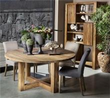 שולחן אוכל עגול מבית וסטו VASTU - גלריית רהיטים מעץ מלא 