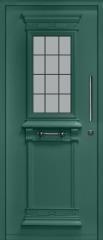 דלת כניסה מפלדה בצבע ירוק