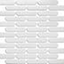 פסיפס בריקים אליפסי לבן מט דגם 18051 - חלמיש 