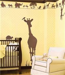 מדבקות קיר בחום