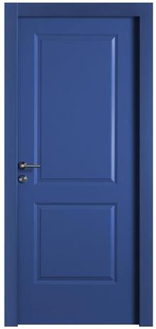 דלת כחולה מעוצבת