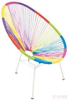 כסא צבעוני לגינה