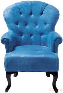 כסא זמש כחול