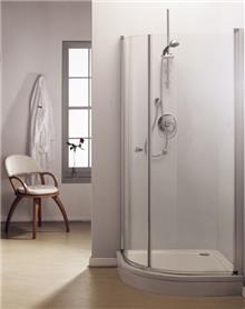מקלחון מעוגל דלת אחת