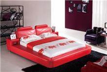 מיטה אדומה מעור