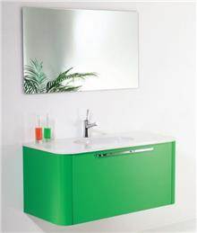 ריהוט אמבטיה ירוק