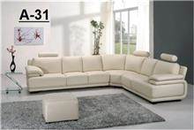 ספה פינתית בגוון לבן מבית אלוף המזרונים