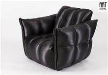 כורסא מעוצבת שחורה