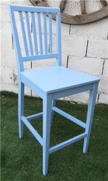 כיסא בר כחול