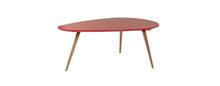 שולחן אדום לסלון