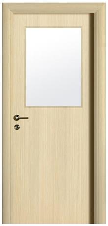 דלת אלון עם חלון מבית ח. גמליאל דלתות