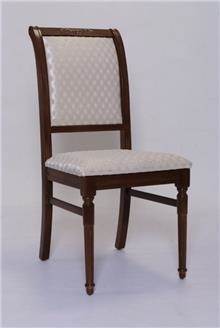 כיסא מרופד לבן