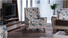 כורסא שמנת טורקיז מבית אלבור רהיטים