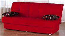 ספה אדומה נפתחת מבית אלבור רהיטים