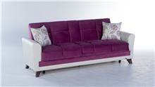 ספה בסגול ולבן - אלבור רהיטים