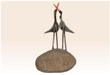 פסל זוג ציפורים מבית ראובן גפני - Reuven Gafni
