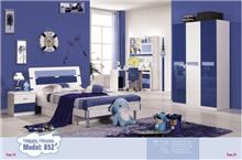 חדר שינה קומפלט בגוונים כחולים