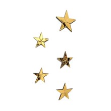 סט 5 כוכבים מראה זהב
