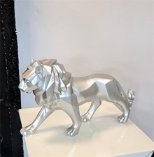 פסל נוי אריה כסוף - רקפת ספיר-רשת חנויות לעיצוב הבית
