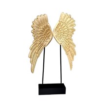 פסל כנפי מלאך על סטנד זהב