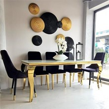 שולחן פינת אוכל דגם  לואי זהב - רקפת ספיר-רשת חנויות לעיצוב הבית