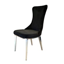 כיסא מעוצב דגם רוס שחור כסוף