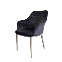 כיסא הלנה שחור כסוף - רקפת ספיר-רשת חנויות לעיצוב הבית