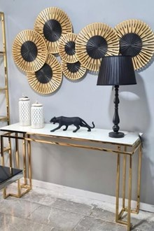 קונסולה מילאן זהב - רקפת ספיר-רשת חנויות לעיצוב הבית