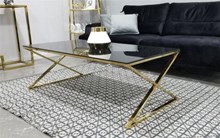 שולחן סלון דגם איקס זהב
