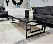 שולחן סלון דגם אלסקה בסיס מתכת שחור מבית רקפת ספיר-רשת חנויות לעיצוב הבית