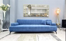 ספה דגם מלניה 2.5 מ' צבע כחול