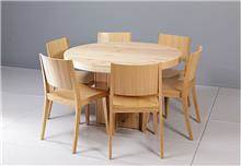 שולחן אוכל עגול מבית אפריל תעשיות רהיטים