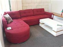 ספה אדומה מבית רהיטי האולימפוס