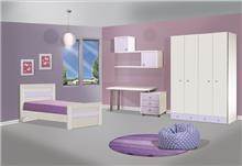 חדר ילדים בגוון סגול