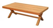 שולחן סלון רגל X מבית עמנואל רהיטי המזרח