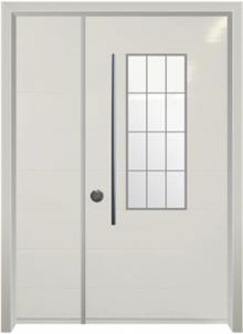 דלת כניסה מודרנית קרם - דלתות אלון