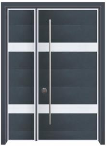 דלת כניסה מודרנית כחול