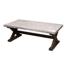 שולחן סלון עץ ובטון