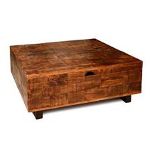שולחן סלון ארגז עץ 90