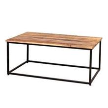 שולחן סלון עץ וברזל
