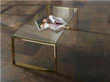 שולחן סלון נירוסטה זהב