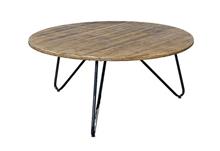 שולחן סלון אקסו שחור עגול