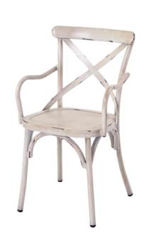 כיסא אלומיניום עם ידיות דגם וינטג' מבית GARDENSALE