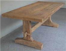 שולחן אינדונזי מעץ טיק ממוחזר