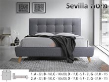 מיטה מעוצבת SEVILLA