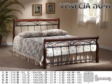 מיטה מעוצבת VENECJA מבית רהיטי זילבר
