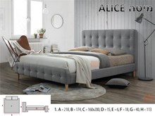 מיטה מעוצבת Alice