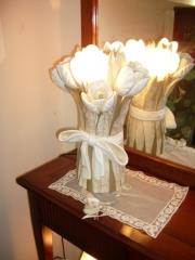 ארוס - מנורת שולחן מקרמיקה בשילוב מורנו