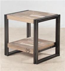 שולחן צד מעץ מלא מבית וסטו VASTU - גלריית רהיטים מעץ מלא 
